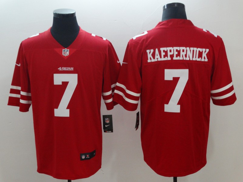 Men's San Francisco 49ers #7 Colin Kaepernick Jersey Red